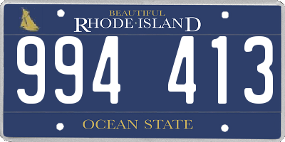 RI license plate 994413