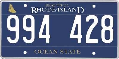 RI license plate 994428