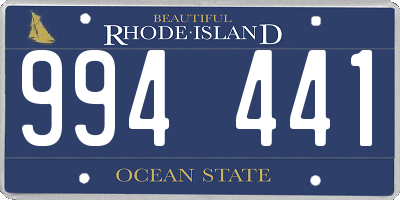 RI license plate 994441