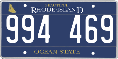 RI license plate 994469
