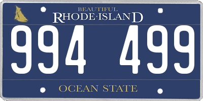 RI license plate 994499