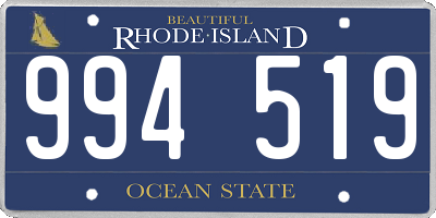 RI license plate 994519