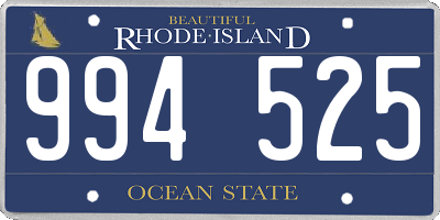 RI license plate 994525