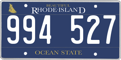 RI license plate 994527