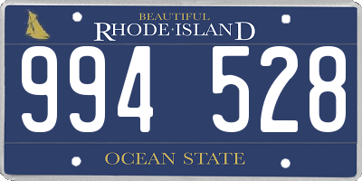 RI license plate 994528