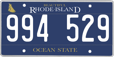 RI license plate 994529