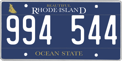 RI license plate 994544