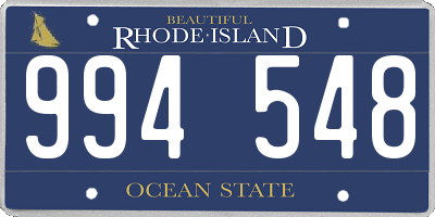 RI license plate 994548