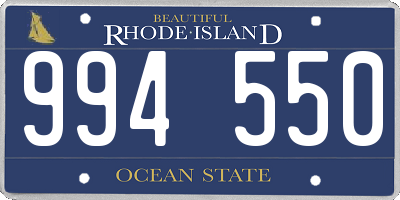 RI license plate 994550