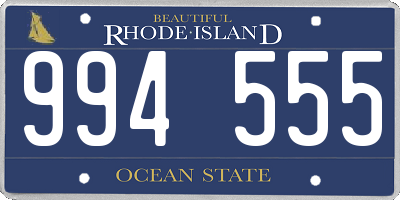 RI license plate 994555