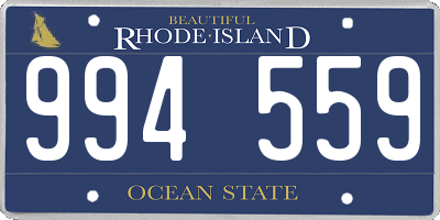 RI license plate 994559