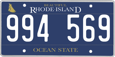 RI license plate 994569