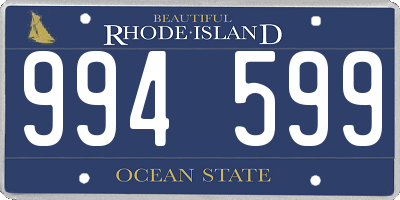 RI license plate 994599