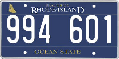 RI license plate 994601