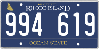 RI license plate 994619