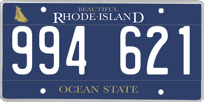 RI license plate 994621