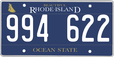 RI license plate 994622