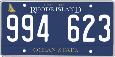 RI license plate 994623