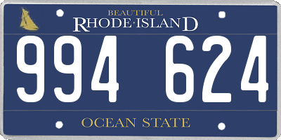 RI license plate 994624