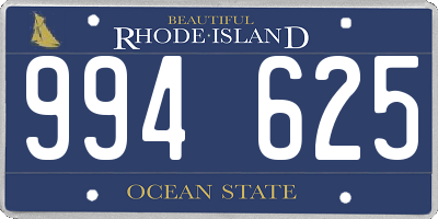 RI license plate 994625