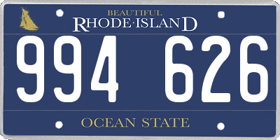 RI license plate 994626