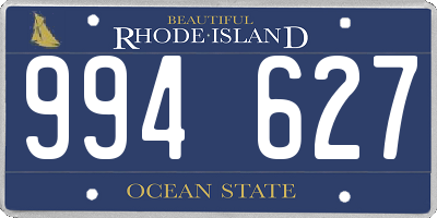 RI license plate 994627