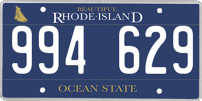 RI license plate 994629