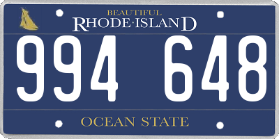 RI license plate 994648