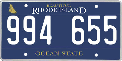 RI license plate 994655