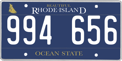 RI license plate 994656