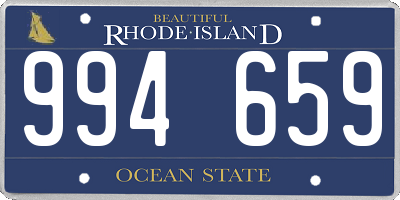 RI license plate 994659