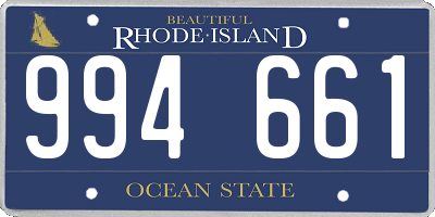 RI license plate 994661