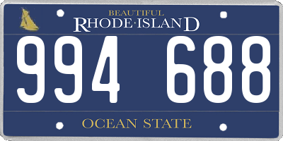 RI license plate 994688