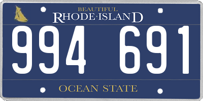 RI license plate 994691