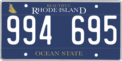 RI license plate 994695