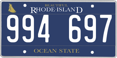 RI license plate 994697