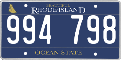 RI license plate 994798