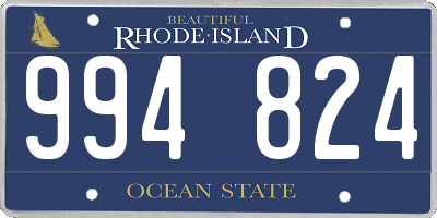 RI license plate 994824