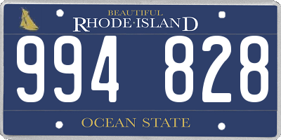 RI license plate 994828