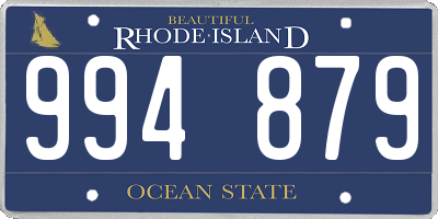 RI license plate 994879