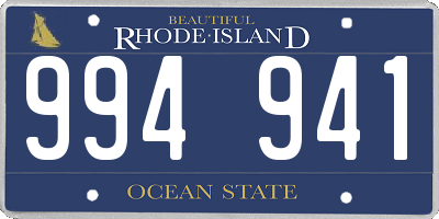 RI license plate 994941