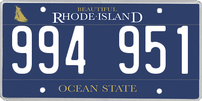 RI license plate 994951