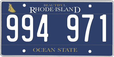 RI license plate 994971