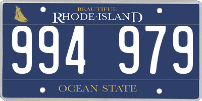 RI license plate 994979