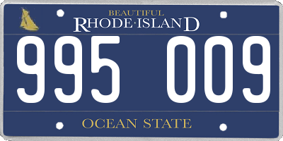 RI license plate 995009