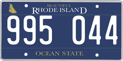 RI license plate 995044