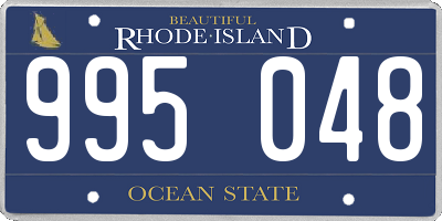 RI license plate 995048