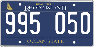 RI license plate 995050