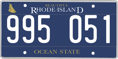 RI license plate 995051