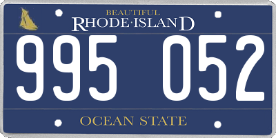 RI license plate 995052